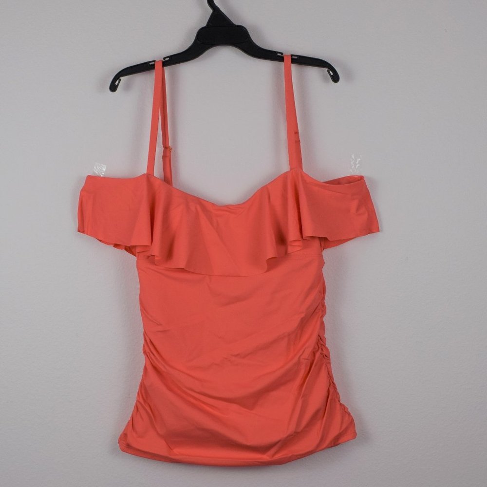Tommy Bahama Coral Off-Shoulder Ruffle Swim Top
